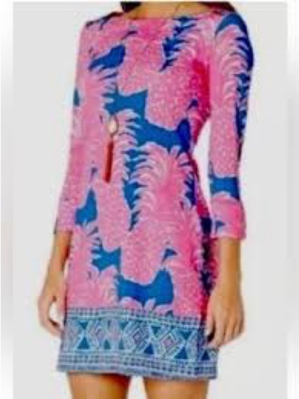 Lilly Pulitzer SOPHIE Pink Pineapple Print Dress XS